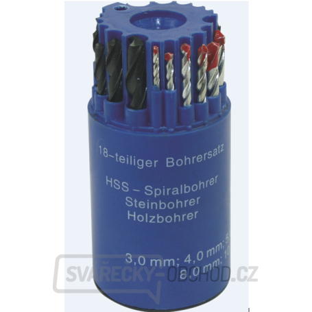 Sada vrtáků v combi boxu, 18 dílů gallery main image