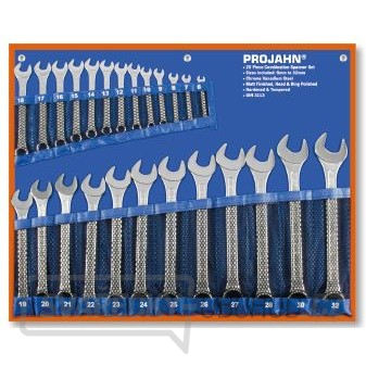 Sada očkopl.klíčů, 25dílů, rol.taška Sada očkopl.klíčů, 25dílů, rol.taška gallery main image