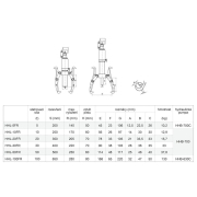 Dvou- nebo tříramenný hydraulický stahovák HHL-50FR Náhled