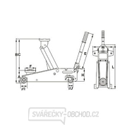 Pojízdný pneumaticko-hydraulický dílenský zvedák OMEGALIFT 22101C Náhled