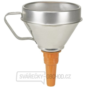 Kovový trychtýř s plastovým nástavcem PRESSOL 02 344 Kovový trychtýř s plastovým nástavcem PRESSOL 02 344 gallery main image