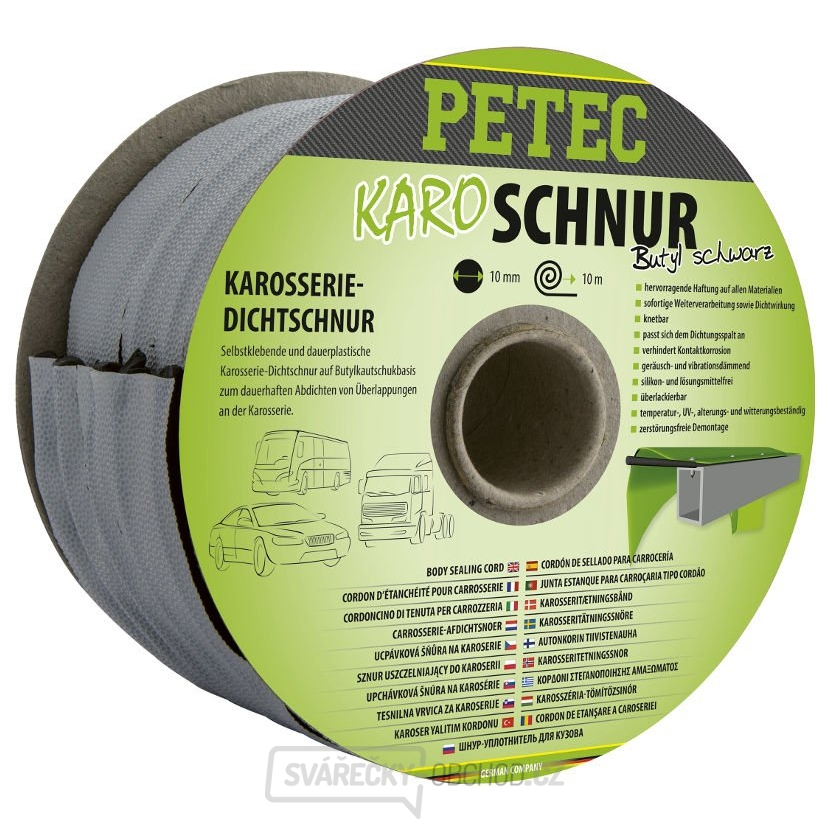 PETEC 87510 Samolepicí těsnicí karosářská šňůra