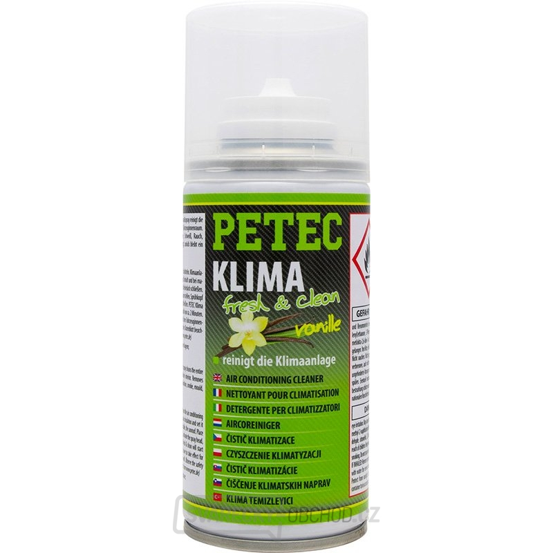 PETEC 71470 Odstraňovač zápachu a čistič klimatizací vanilka