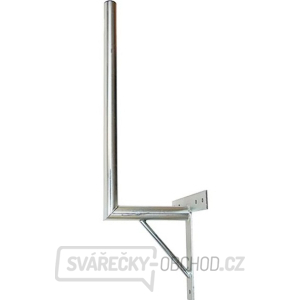 Anténní držák 25cm na zeď se vzpěrou, trubka 42/2mm, výška 66cm žár gallery main image