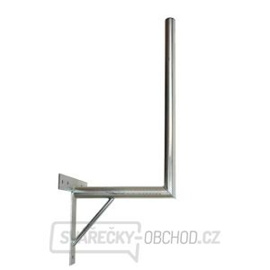 Anténní držák 35cm na zeď se vzpěrou, trubka 42/2mm, výška 56cm gallery main image