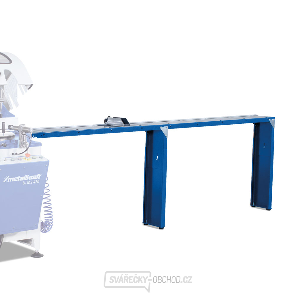 6 m válečková trať s dorazem a stupnicí, levá