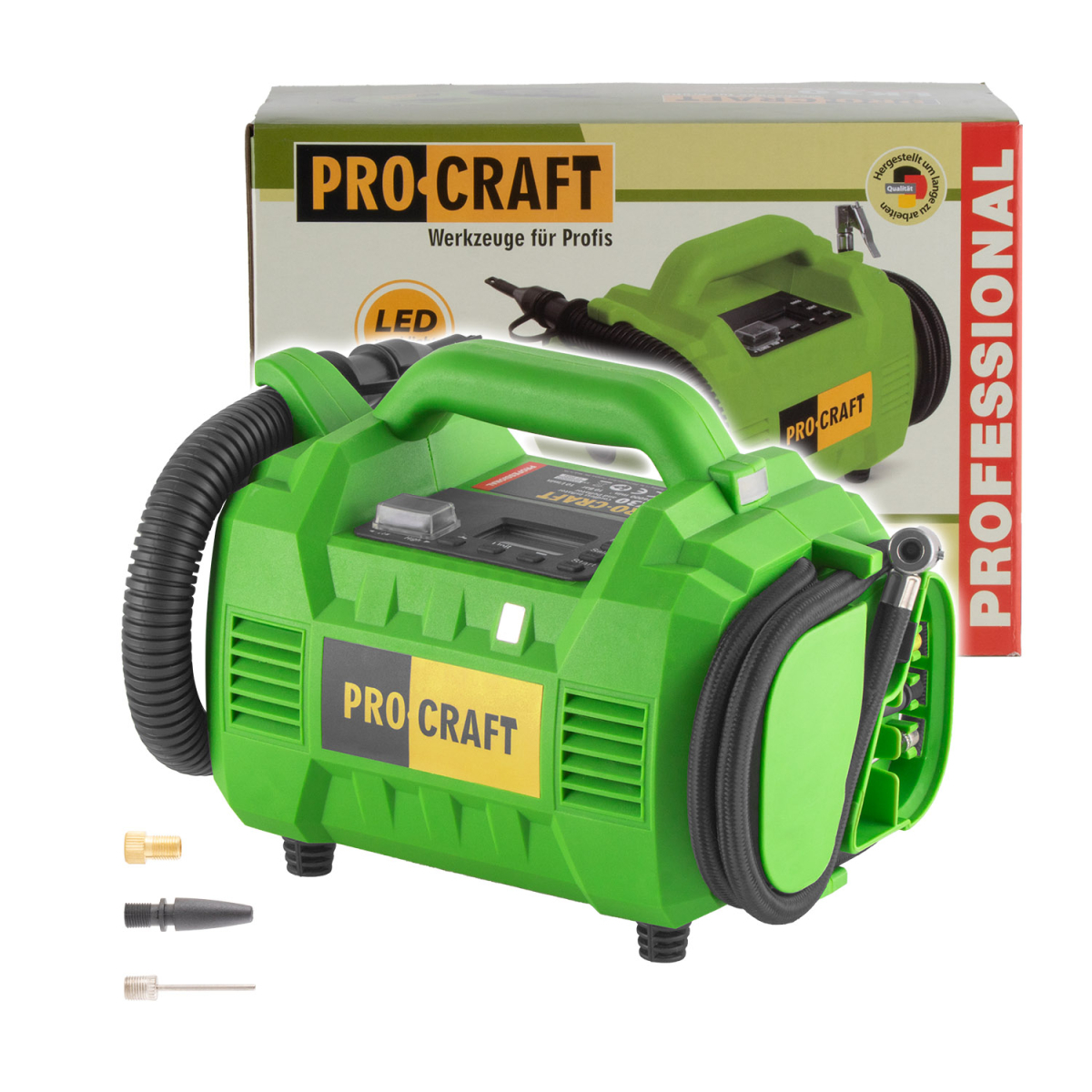 Levně Aku kompresor LK30 Procraft s kombinací nafukování hubicí (bez baterie a nabíječky) | LK30 bb LK30 bb
