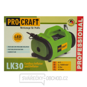 Aku kompresor LK30 Procraft s kombinací nafukování hubicí (bez baterie a nabíječky) | LK30 bb náhled