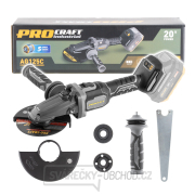 Aku úhlová bruska s plochou hlavou Procraft Industrial AG125C (bez baterie a nabíječky) | AG125C bb Aku úhlová bruska s plochou hlavou Procraft Industrial AG125C (bez baterie a nabíječky) | AG125C bb gallery main image