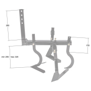 Nastavitelná plečka / rádlo pro kultivátor Hahn & Sohn Cedrus GL06 Náhled