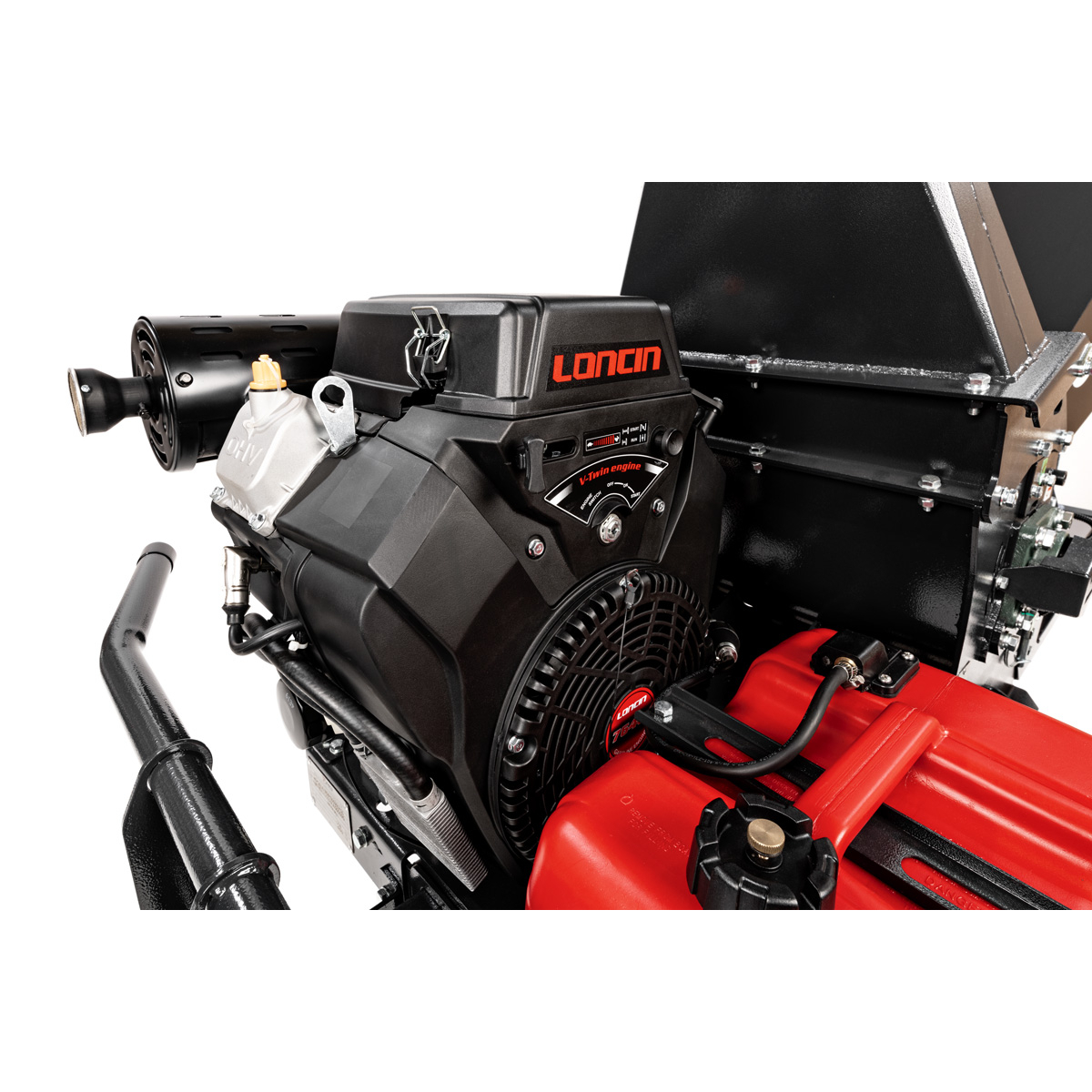 Hahn & Sohn Cedrus R13 – profesionální přívěsný drtič větví s benzínovým motorem Loncin 18 kW Náhled
