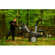 Hahn & Sohn Cedrus R13 – profesionální přívěsný drtič větví s benzínovým motorem Loncin 18 kW náhled