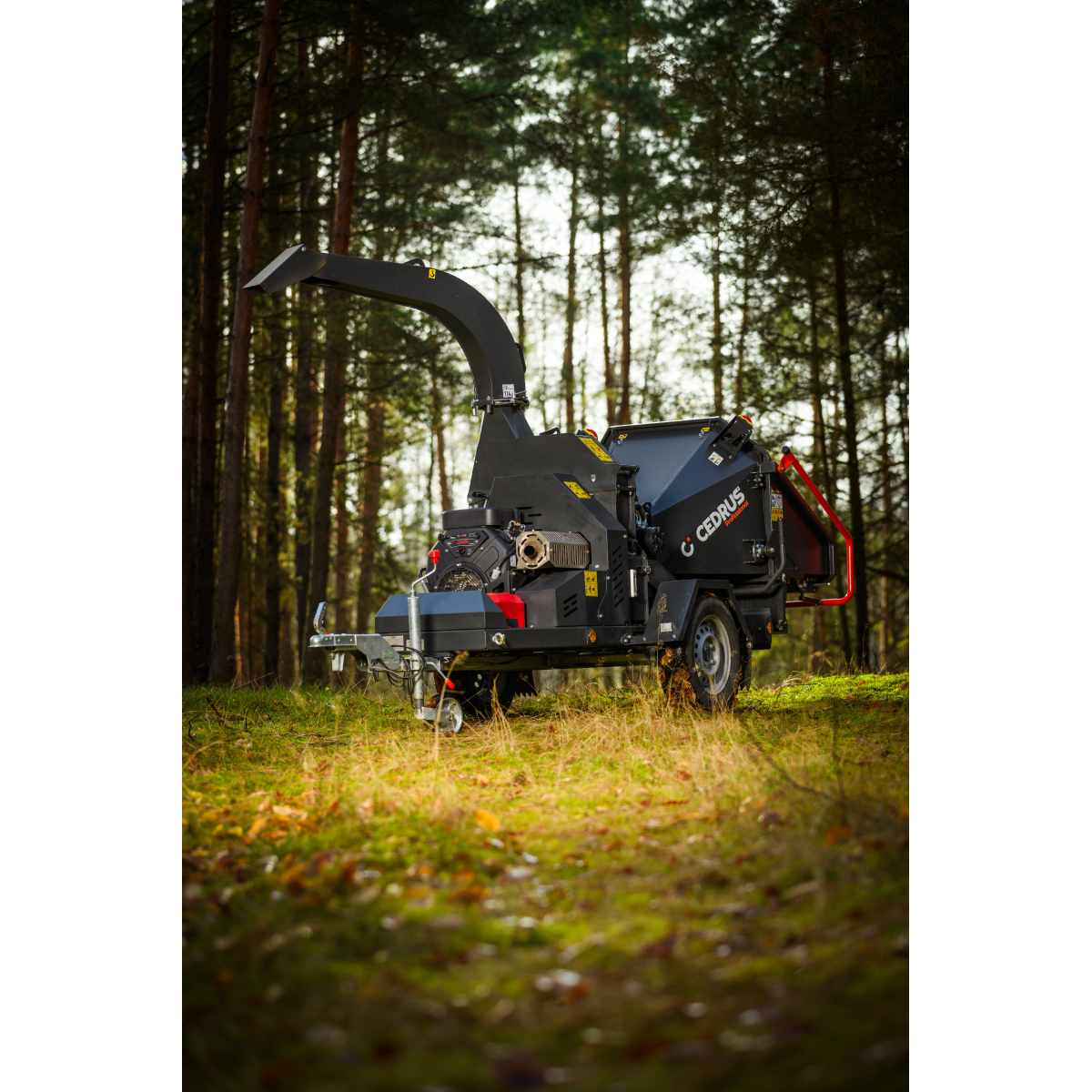 Hahn & Sohn Cedrus RBD16 – profesionální bubnový drtič větví s hydraulickým podavačem a přívěsem kategorie B Náhled