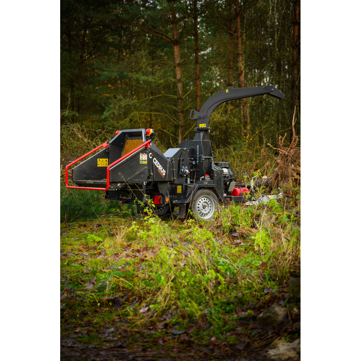 Hahn & Sohn Cedrus RBD16 – profesionální bubnový drtič větví s hydraulickým podavačem a přívěsem kategorie B Náhled