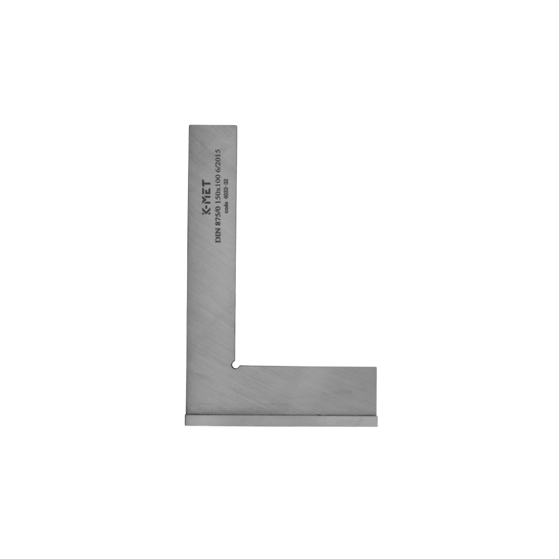 Úhelník přesný příložný KINEX/K-MET 250x160 mm, tř.př.1, DIN 875 4034-12-025