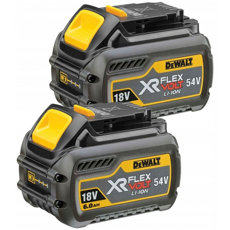 DeWALT DCB546T2 Sada akumulátoru FlexVolt (18/54V- 6,0/2,0Ah) Li-Ion DCB546T2