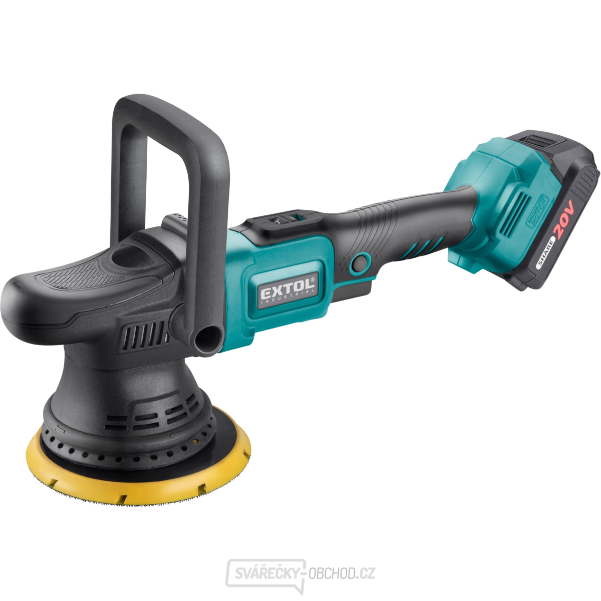 leštička orbitální aku SHARE20V, 150mm, BRUSHLESS, 2Ah