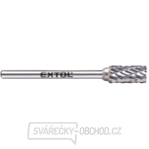 fréza karbidová, válcová s čelním ozubením, ⌀6x13mm, ⌀stopky 3mm, sek střední (double-cut) gallery main image