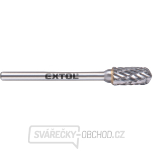 fréza karbidová, válcová s kulovým čelem, ⌀6x13mm, ⌀stopky 3mm, sek střední (double-cut) gallery main image