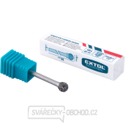 fréza karbidová, kulová, ⌀6mm, ⌀stopky 3mm, sek střední (double-cut) Náhled