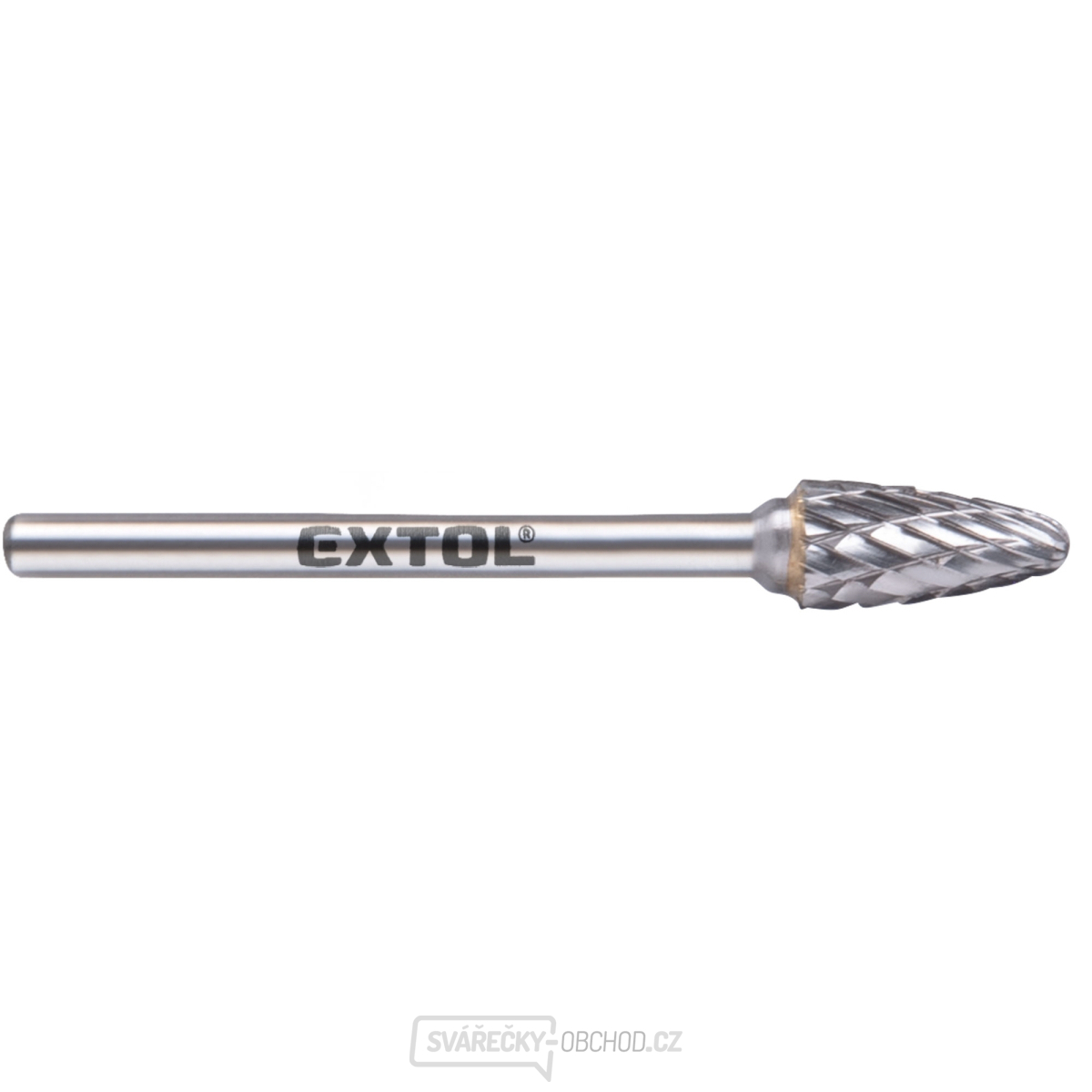 fréza karbidová, kulatý oblouk, ⌀6x13mm, ⌀stopky 3mm, sek střední (double-cut)