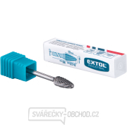 fréza karbidová, kulatý oblouk, ⌀6x13mm, ⌀stopky 3mm, sek střední (double-cut) Náhled