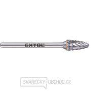 fréza karbidová, kulatý oblouk, ⌀6x13mm, ⌀stopky 3mm, sek střední (double-cut) gallery main image