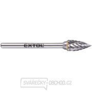 fréza karbidová, ostrý oblouk, ⌀6x13mm, ⌀stopky 3mm, sek střední (double-cut) gallery main image