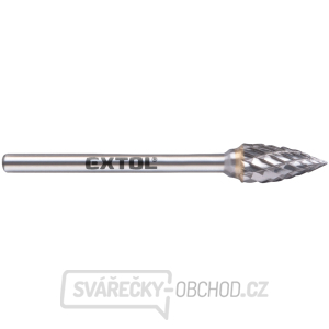 fréza karbidová, ostrý oblouk, ⌀6x13mm, ⌀stopky 3mm, sek střední (double-cut) gallery main image