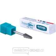 fréza karbidová, konická zakulacená, ⌀6x13mm, ⌀stopky 3mm, sek střední (double-cut) Náhled