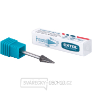 fréza karbidová, konická-jehlan, ⌀6x13mm, ⌀stopky 3mm, sek střední (double-cut) Náhled