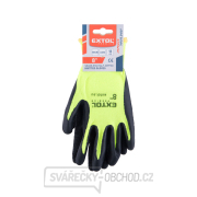 rukavice nylonové, bezešvé, polomáčené v latexu, velikost 8