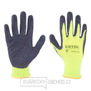 rukavice nylonové, bezešvé, polomáčené v latexu, velikost 8