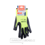 rukavice nylonové, bezešvé, polomáčené v latexu, velikost 10