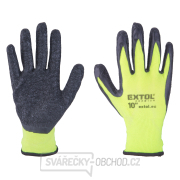 rukavice nylonové, bezešvé, polomáčené v latexu, velikost 10