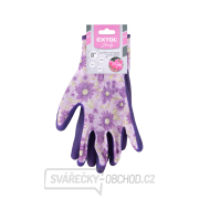 rukavice polyesterové, bezešvé, polomáčené v latexu, velikost 8