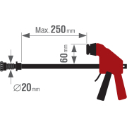 svěrka přítlačná vertikální - k multif. stolům s otvory O 20mm, 0-250mm Náhled