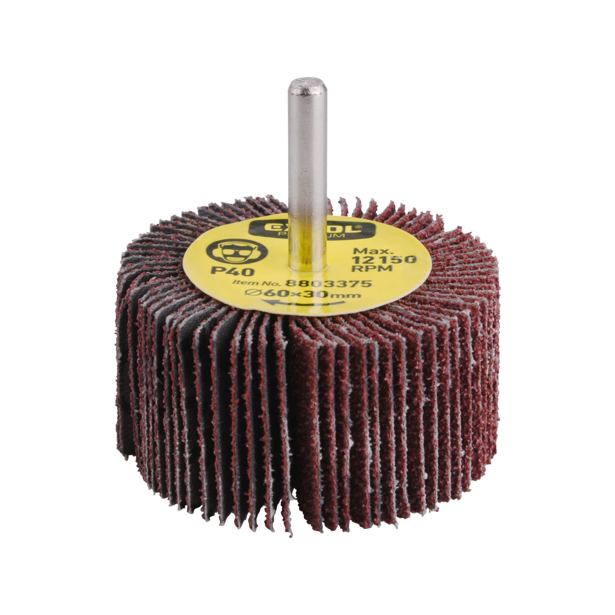 EXTOL PREMIUM Kotouč lamelový brusný na stopce, O 60x30x6mm, P40 8803375