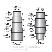 adaptéry k odsávání, sada 2ks, ⌀vnější: 26-41/28-38mm Náhled