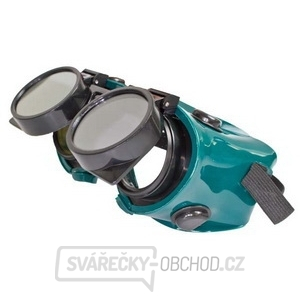 Ochranné svářečské brýle - odklápěcí kruhové zorníky, tmavost skla DIN10