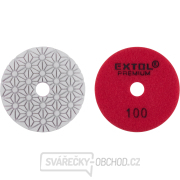 kotouč diamantový leštící na obklady, O100mm, P100, suchý zip gallery main image