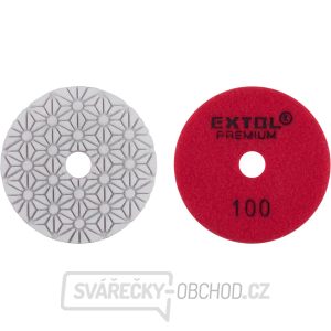 kotouč diamantový leštící na obklady, O100mm, P100, suchý zip gallery main image