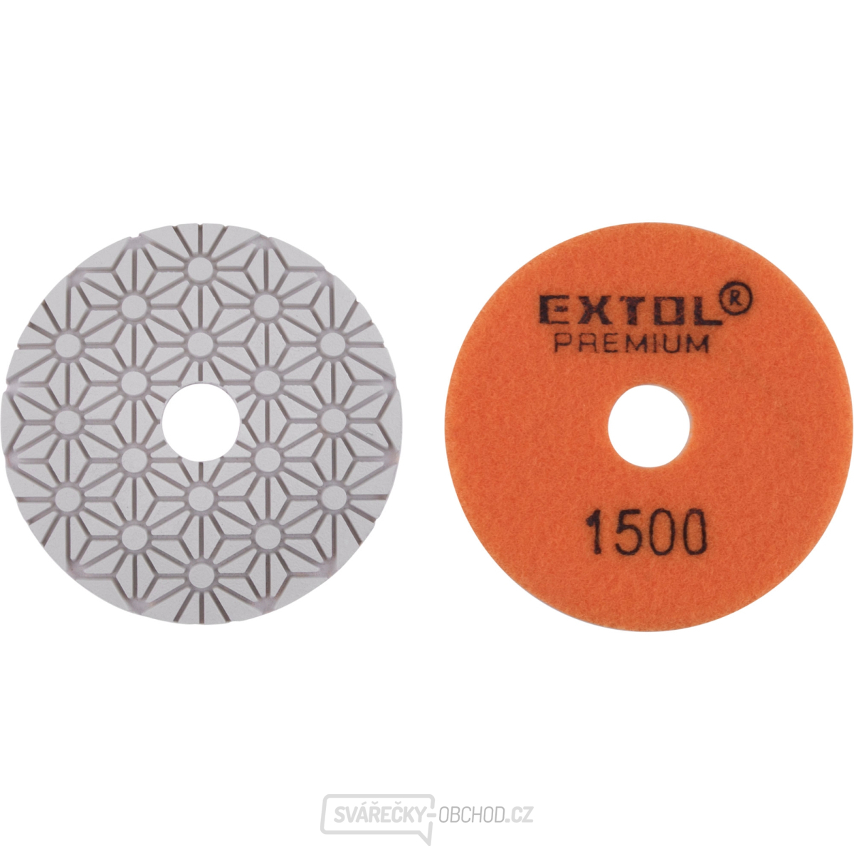 kotouč diamantový leštící na obklady, O100mm, P1500, suchý zip