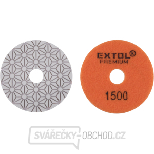 kotouč diamantový leštící na obklady, O100mm, P1500, suchý zip gallery main image