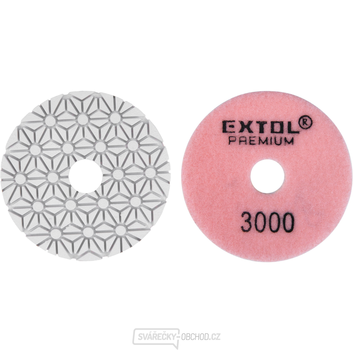 Kotouč diamantový leštící na obklady, O100mm, P3000, suchý zip