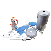 PRECIS - zahradní topidlo vč. příslušenství - stříbrné náhled