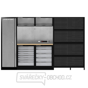 Sestava dílenského nábytku Procarosa PROFI TGC-13085-1200 Pracovní deska:: dřevěná Sestava dílenského nábytku Procarosa PROFI TGC-13085-1200 Pracovní deska:: dřevěná gallery main image