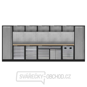 Sestava dílenského nábytku Procarosa PROFI XL 1390 Pracovní deska: dřevěná gallery main image