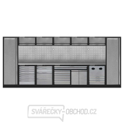 Sestava dílenského nábytku Procarosa PROFI XL 1390 Pracovní deska: nerezová gallery main image