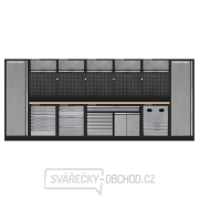 Sestava dílenského nábytku Procarosa PROFI XL 1390B Pracovní deska: dřevěná gallery main image